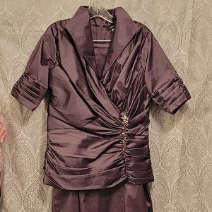 Tadashi Shoji Formal 2 pc. Purple gown - Sz. 12